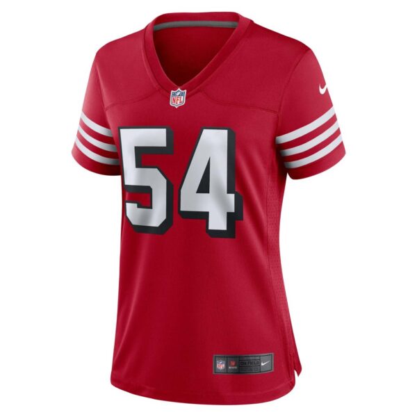 Women's San Francisco 49ers Fred Warner Nike Scarlet Alternate Game Jersey