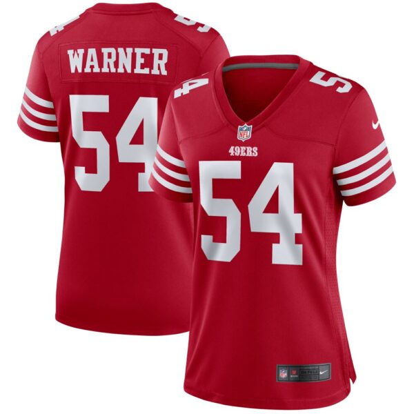 Women's San Francisco 49ers Fred Warner Nike Scarlet Player Game Jersey