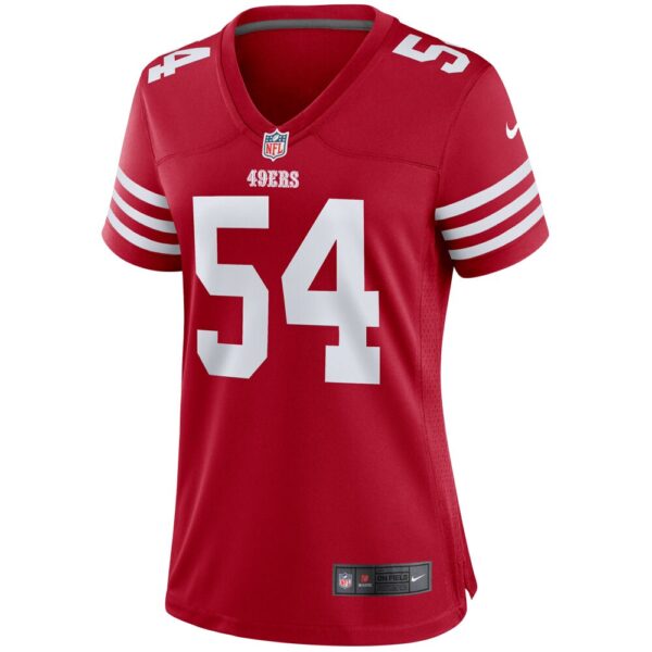 Women's San Francisco 49ers Fred Warner Nike Scarlet Player Game Jersey