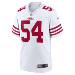 Women's San Francisco 49ers Fred Warner Nike White Team Game Player Jersey