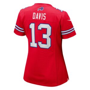 Women's Buffalo Bills Gabe Davis Nike Red Alternate Game Jersey