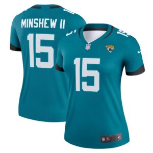 Women's Jacksonville Jaguars Gardner Minshew II Nike Teal Legend Jersey