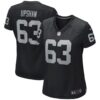 Women's Las Vegas Raiders Gene Upshaw Nike Black Game Retired Player Jersey