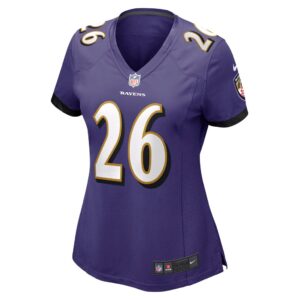 Women's Baltimore Ravens Geno Stone Nike Purple Game Jersey