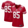 Women's San Francisco 49ers George Kittle Nike Scarlet 75th Anniversary Game Player Jersey