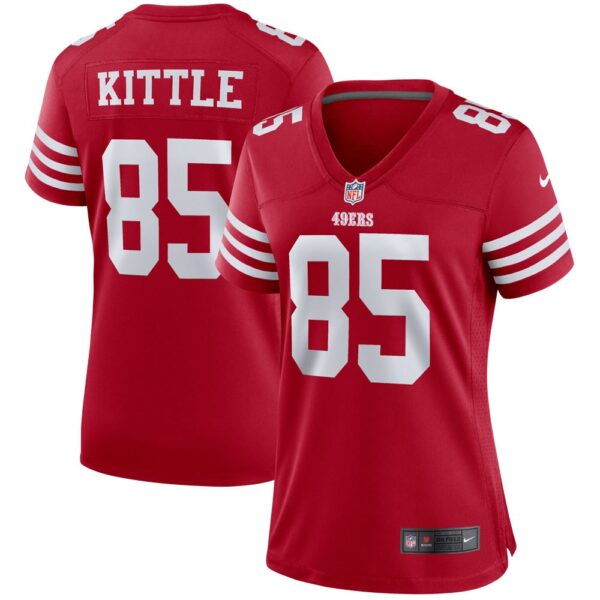 Women's San Francisco 49ers George Kittle Nike Scarlet Player Game Jersey