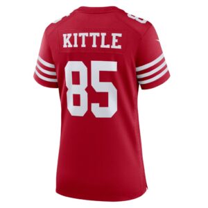 Women's San Francisco 49ers George Kittle Nike Scarlet Team Game Player Jersey