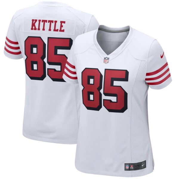 Women's Nike George Kittle White San Francisco 49ers Alternate Game Player Jersey