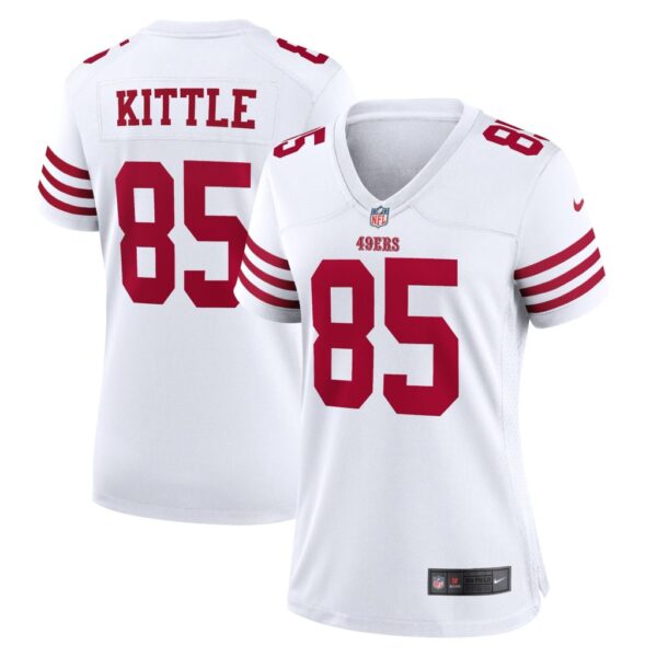 Women's San Francisco 49ers George Kittle Nike White Player Game Jersey