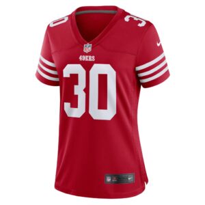 Women's San Francisco 49ers George Odum Nike Scarlet Game Player Jersey