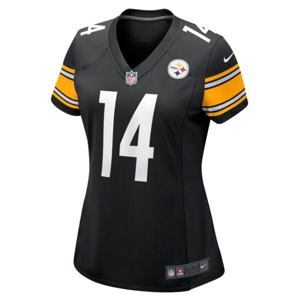 Women's Pittsburgh Steelers George Pickens Nike Black Game Player Jersey