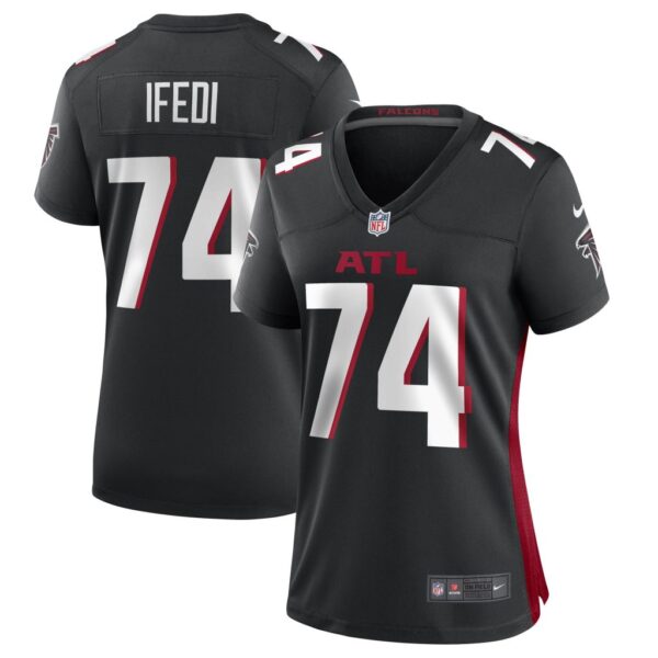 Women's Atlanta Falcons Germain Ifedi Nike Black Game Player Jersey