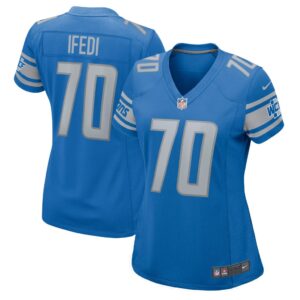 Women's Detroit Lions Germain Ifedi Nike Blue Team Game Jersey