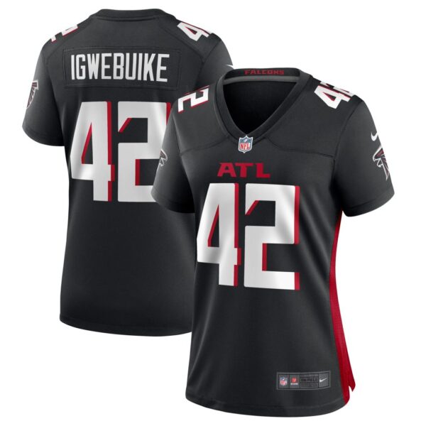 Godwin Igwebuike Atlanta Falcons Nike Women's Game Jersey - Black