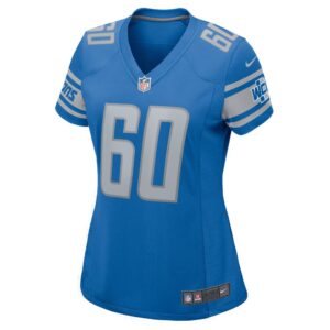 Women's Detroit Lions Graham Glasgow Nike Blue Game Jersey