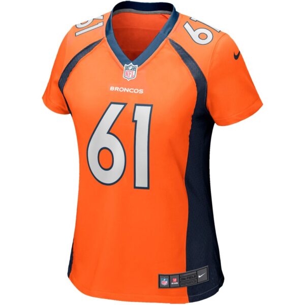 Women's Denver Broncos Graham Glasgow Nike Orange Player Game Jersey