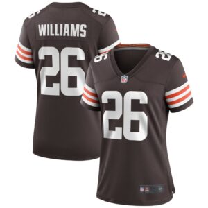 Women's Cleveland Browns Greedy Williams Nike Brown Game Jersey