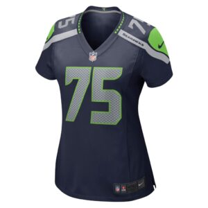 Women's Seattle Seahawks Greg Eiland Nike College Navy Game Jersey