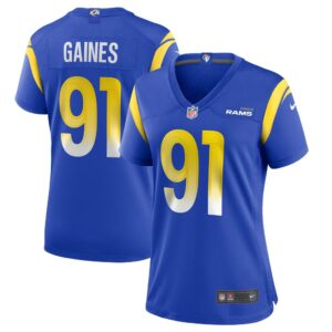 Women's Los Angeles Rams Greg Gaines Nike Royal Game Jersey