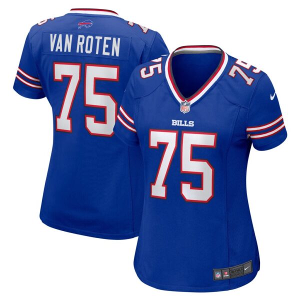 Women's Buffalo Bills Greg Van Roten Nike Royal Game Player Jersey