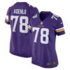 Hakeem Adeniji Minnesota Vikings Nike Women's Team Game Jersey - Purple