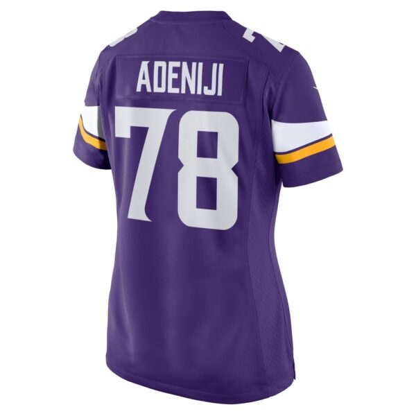 Hakeem Adeniji Minnesota Vikings Nike Women's Team Game Jersey - Purple