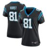 Women's Carolina Panthers Hayden Hurst Nike Black Team Game Jersey