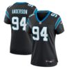 Women's Carolina Panthers Henry Anderson Nike Black Team Game Jersey