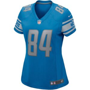 Women's Detroit Lions Herman Moore Nike Blue Game Retired Player Jersey