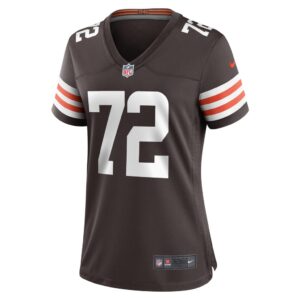 Women's Cleveland Browns Hjalte Froholdt Nike Brown Game Player Jersey