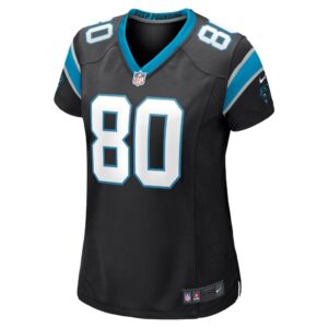 Women's Carolina Panthers Ian Thomas Nike Black Game Jersey