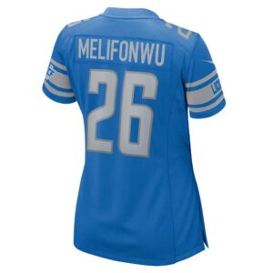 Women's Detroit Lions Ifeatu Melifonwu Nike Blue Nike Game Jersey