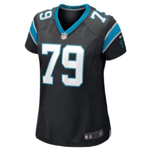 Women's Carolina Panthers Ikem Ekwonu Nike Black Player Game Jersey