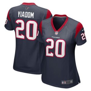 Women's Houston Texans Isaac Yiadom Nike Navy Game Jersey