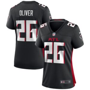 Women's Atlanta Falcons Isaiah Oliver Nike Black Game Jersey