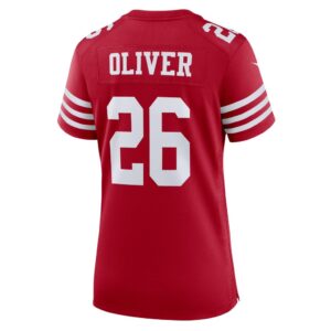 Isaiah Oliver San Francisco 49ers Nike Women's Game Jersey - Scarlet