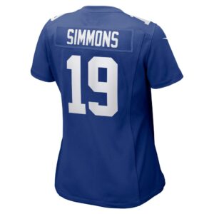 Isaiah Simmons New York Giants Nike Women's Team Game Jersey - Royal