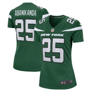 Israel Abanikanda New York Jets Nike Women's Game Jersey - Gotham Green