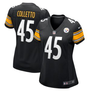 Jack Colletto Pittsburgh Steelers Nike Women's Game Jersey - Black