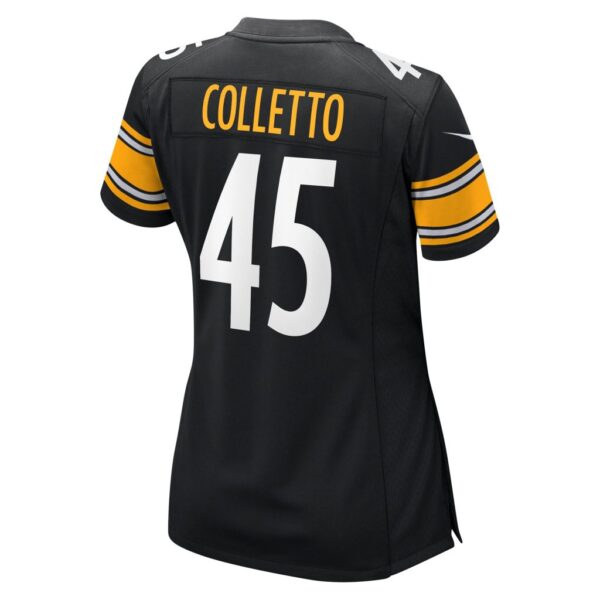 Jack Colletto Pittsburgh Steelers Nike Women's Game Jersey - Black