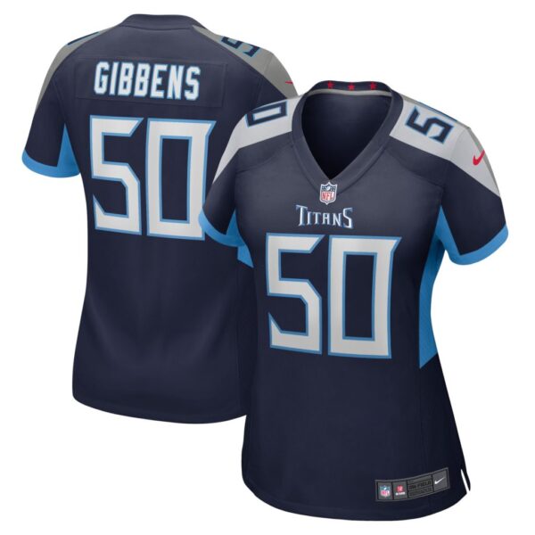 Women's Tennessee Titans Jack Gibbens Nike Navy Home Game Player Jersey