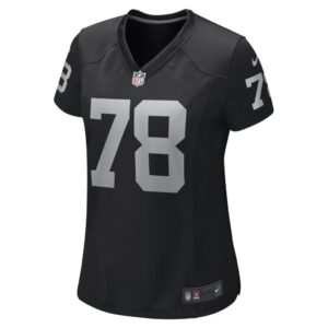 Women's Las Vegas Raiders Jackson Barton Nike Black Game Player Jersey