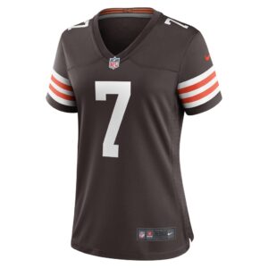 Women's Cleveland Browns Jacoby Brissett Nike Brown Game Jersey