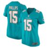 Women's Miami Dolphins Jaelan Phillips Nike Aqua Game Player Jersey