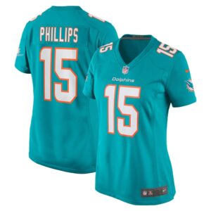 Women's Miami Dolphins Jaelan Phillips Nike Aqua Game Player Jersey