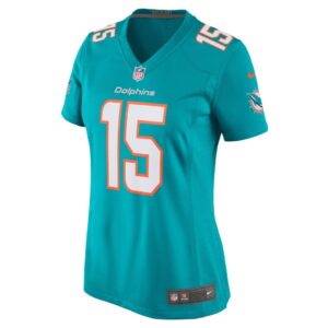 Women's Miami Dolphins Jaelan Phillips Nike Aqua Game Player Jersey