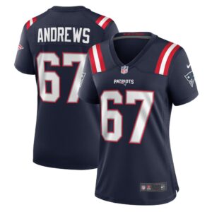 Jake Andrews New England Patriots Nike Women's Team Game Jersey - Navy