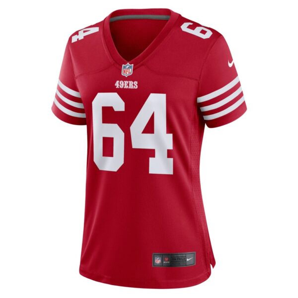 Women's San Francisco 49ers Jake Brendel Nike Scarlet Game Player Jersey