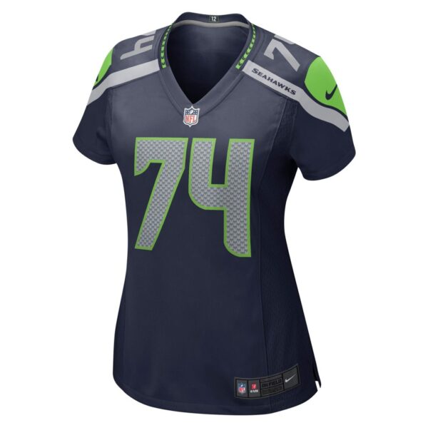 Women's Seattle Seahawks Jake Curhan Nike College Navy Game Jersey