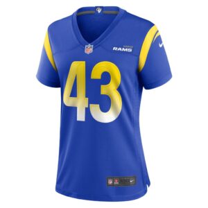 Women's Los Angeles Rams Jake Gervase Nike Royal Game Player Jersey